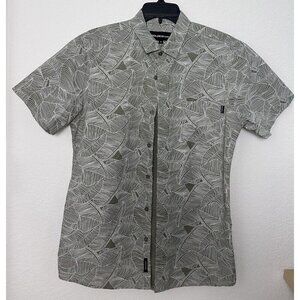 Molokai Surf‎ Co. Shirt Men's Medium Button Down Floral Hawaiian Floral Surfer